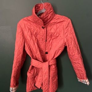 Burberry quilted jacket with belt
